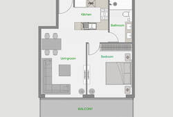 1 bedroom apartment